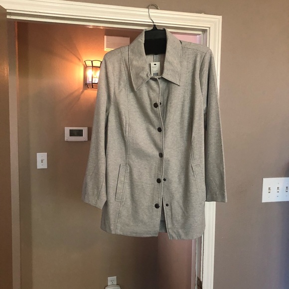 CAbi ATC Calvary Gray Jacket Style Number 5855